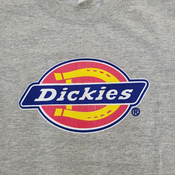 DICKIES Shirt Womens XS 17x22 Gray Spellout - Picture 9 of 13